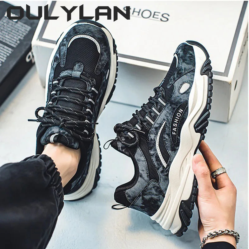 Casual Men Breathable Outdoor Sports Sneakers Gym Training Athletic