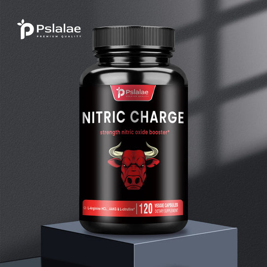 Nitric Charge - with L-Arginine, L-Citrulline - Improve Endurance, Muscle Mass, and Athletic Performance - 120 Capsules