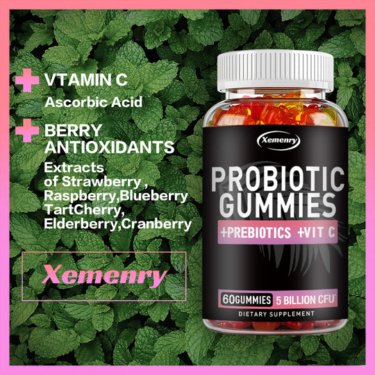 Probiotic Gummies - Good for Intestinal Health, Relieve Bloating and Promote Digestion, Immune Support - 60 Gummies