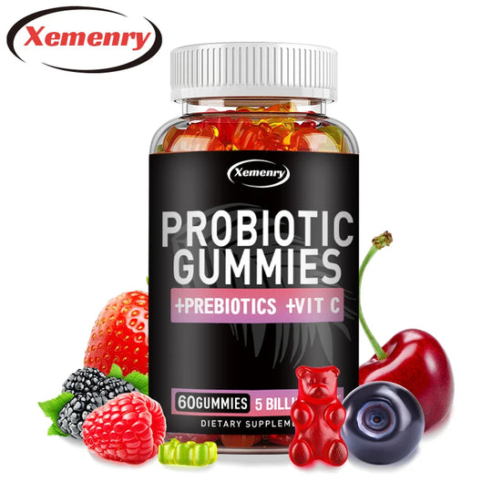 Probiotic Gummies - Good for Intestinal Health, Relieve Bloating and Promote Digestion, Immune Support - 60 Gummies