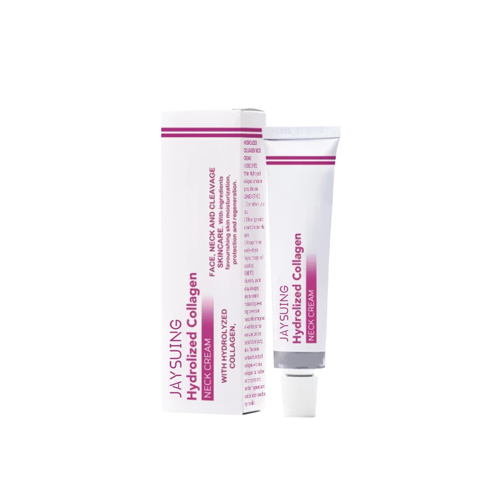 Hydrolyzed Collagen Neck Cream Smooths and Lightens Wrinkles Swan Neck Moisturizer Fine Lines Anti Aging and Whitening