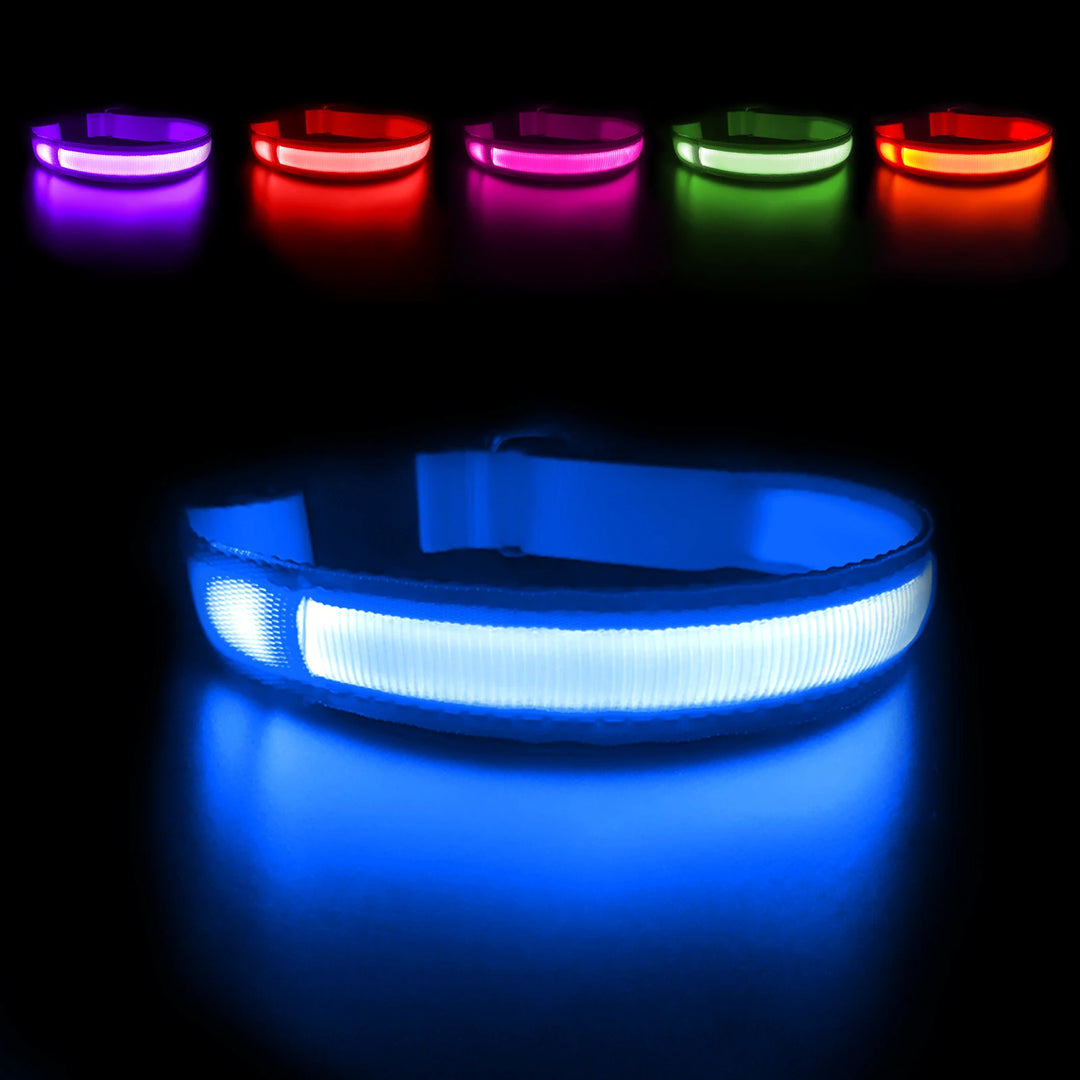 Dog Collar Luminous Pet Supplies  Water poof Safety