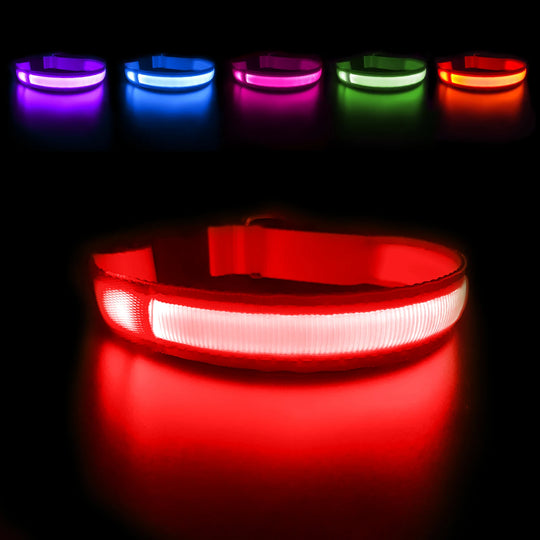 Dog Collar Luminous Pet Supplies  Water poof Safety