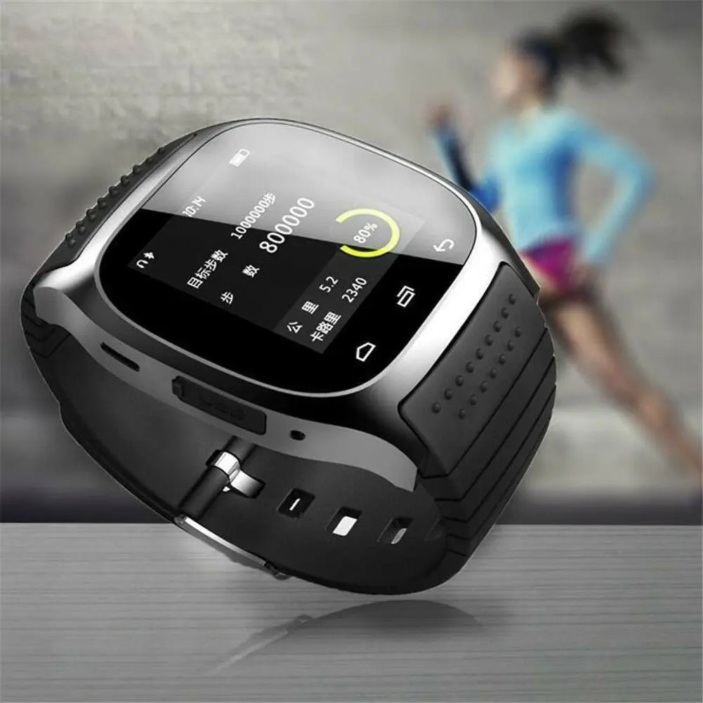 Men Women Bluetooth Smart Watch Fitness Tracker Pedometer Phone Mate for Android Cell Phones