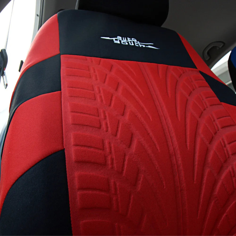 Fashion Tire Track Detail Style Universal Car Seat Covers Fits Most Brand 4 colors