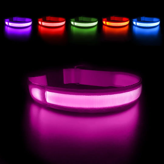 Dog Collar Luminous Pet Supplies  Water poof Safety