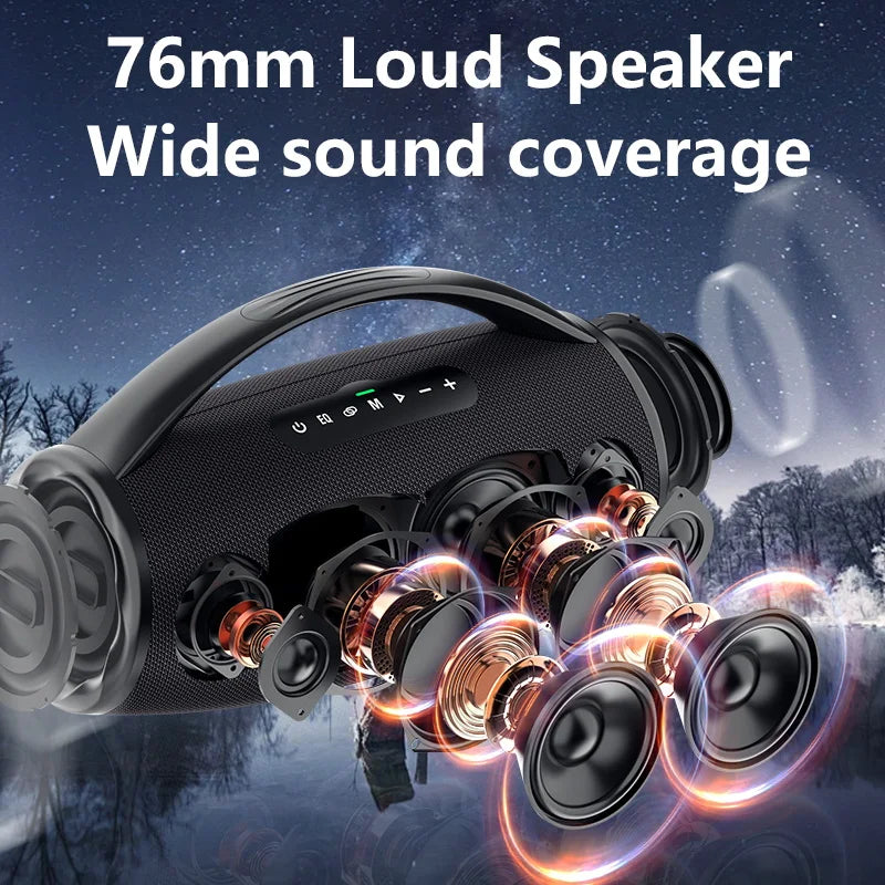 ZEALOT S97 80W Wireless speaker, Outdoor Portable Subwoofer Speaker, Hifi Sound quality,Dual Pairing, Fast Charging,16000mAh.