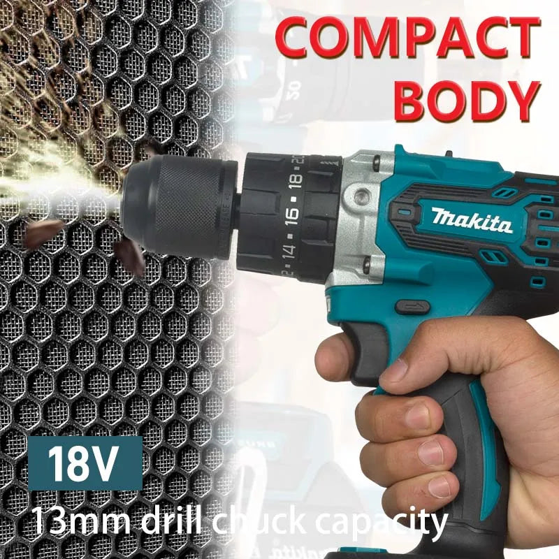 Cordless Driver Drill 18V LXT Brushless Motor Electric Screwdriver Power Tool Suitable for Makita 18V Battery