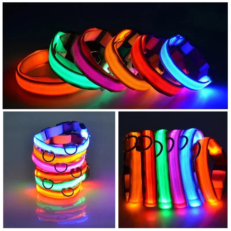 New Stylish, durable, and convenient LED dog safety night light collar for your furry friend - High-quality, reliable pet suppli