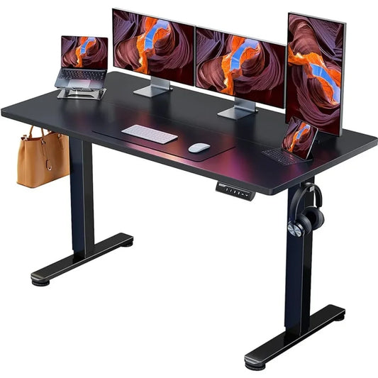 Height Adjustable Electric Standing Desk Table for Laptop 55 X 28 Inches Sit Stand Up Desk