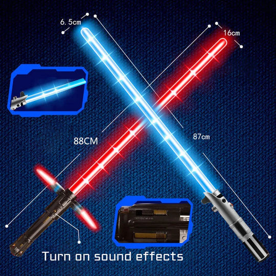 Lightsaber Toys for Children Luminous Plastic RGB Sword Cosplay Light Outdoor Star Wars