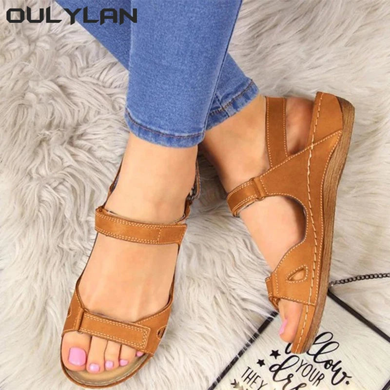 Women's Summer Sandals Outdoor Beach  Casual Gladiator Platform