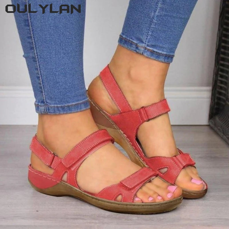 Women's Summer Sandals Outdoor Beach  Casual Gladiator Platform