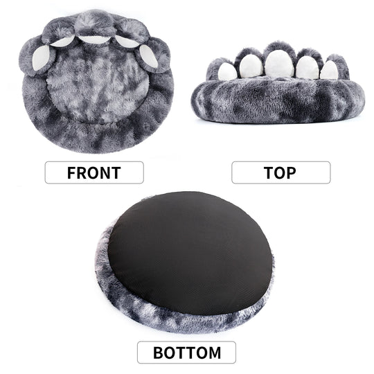 Cozy Comfy Pet Dog Bed Paw Shape Warm Cushion for Your Furry Friend Fluffy Thickened