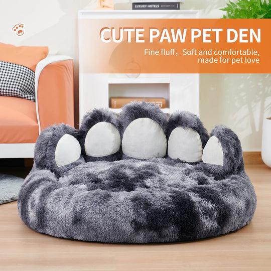 Cozy Comfy Pet Dog Bed Paw Shape Warm Cushion for Your Furry Friend Fluffy Thickened