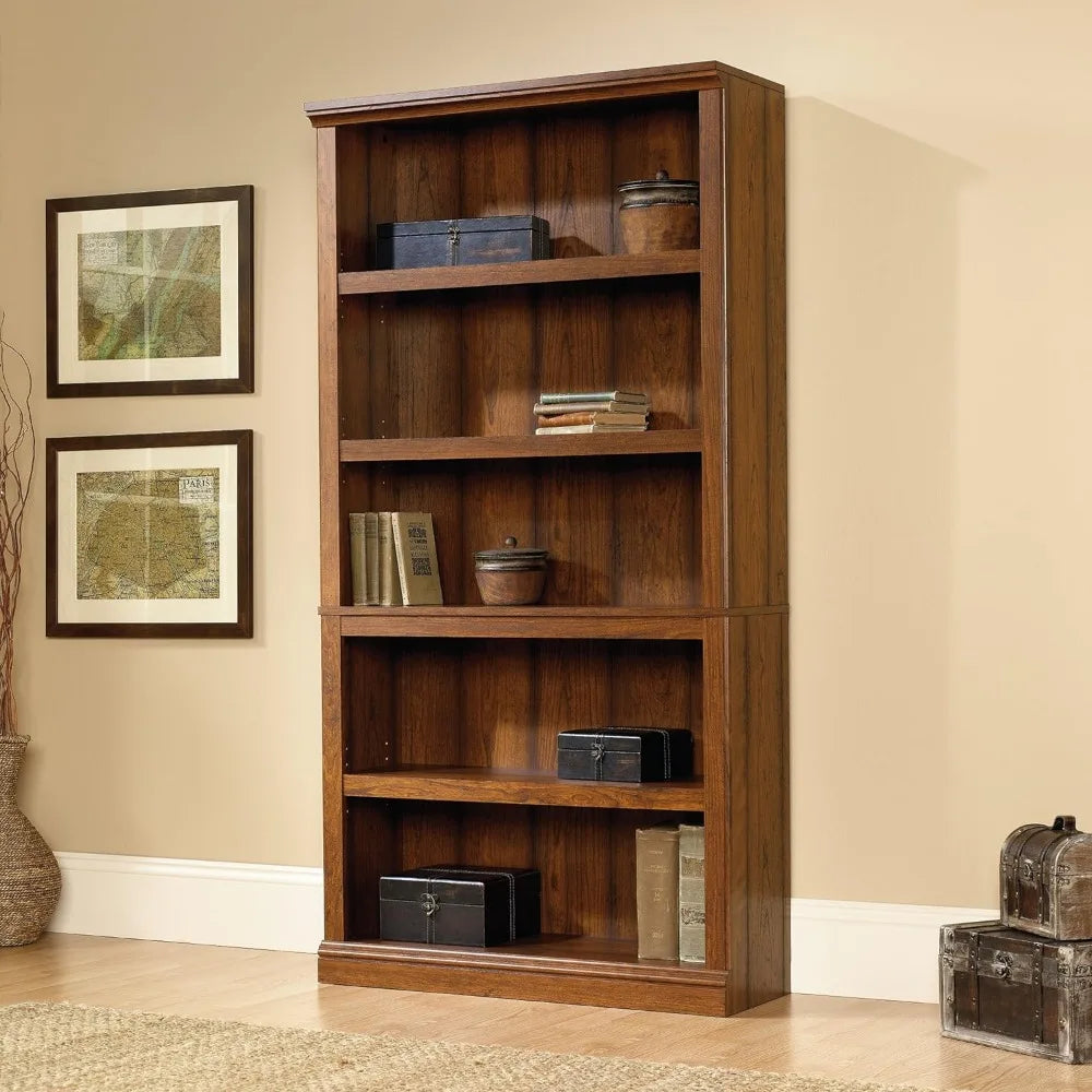 5 Bookcase/Book Shelf Washington Cherry Finish Storage Locker Library