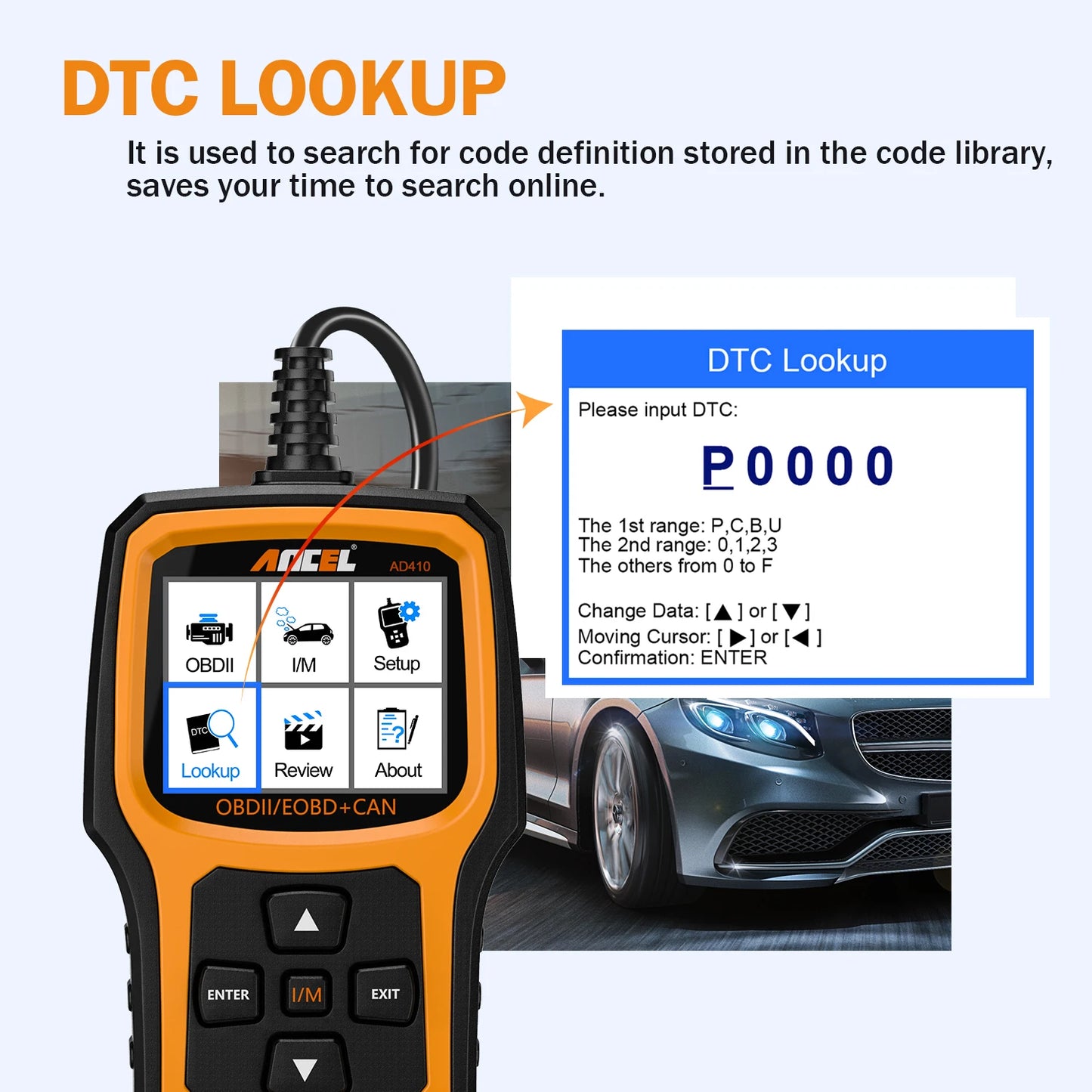 Automotive Car Diagnostic Tool Engine Code Reader