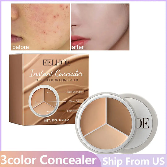 3Color Concealer Eye Cream Make Up Foundation Makeup Full Coverage Conceal No Creasing No Separation Base Primer Makeup Products