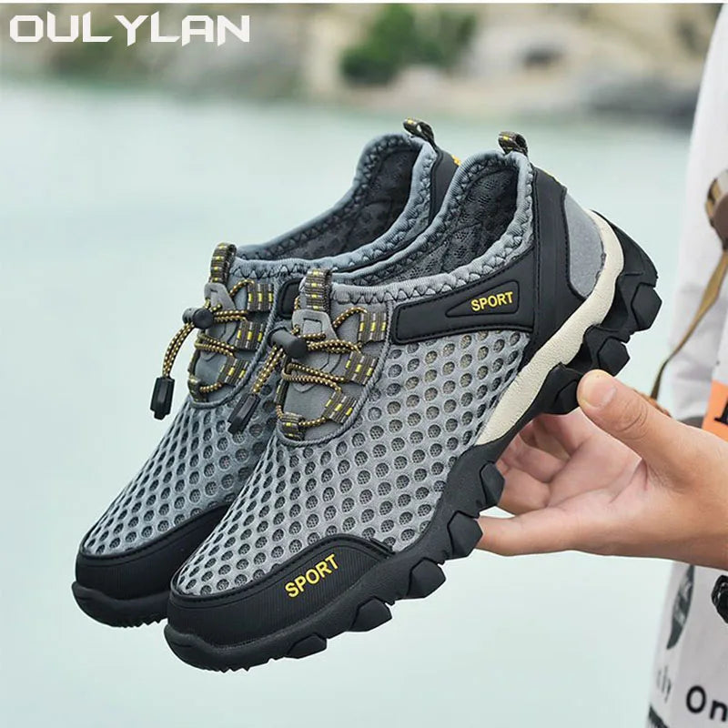 Men's Casual Mesh Breathable Sneakers Climbing Hiking  Outdoor Beach Wading