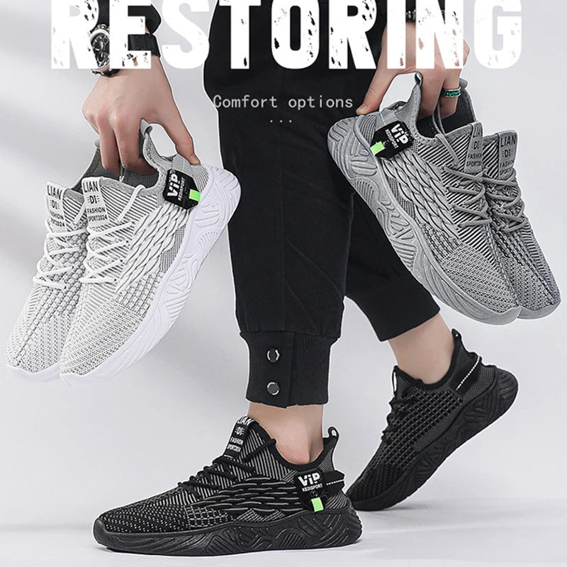 Outdoor Sports Mesh Breathable  Men's Sneakers Casual Comfortable