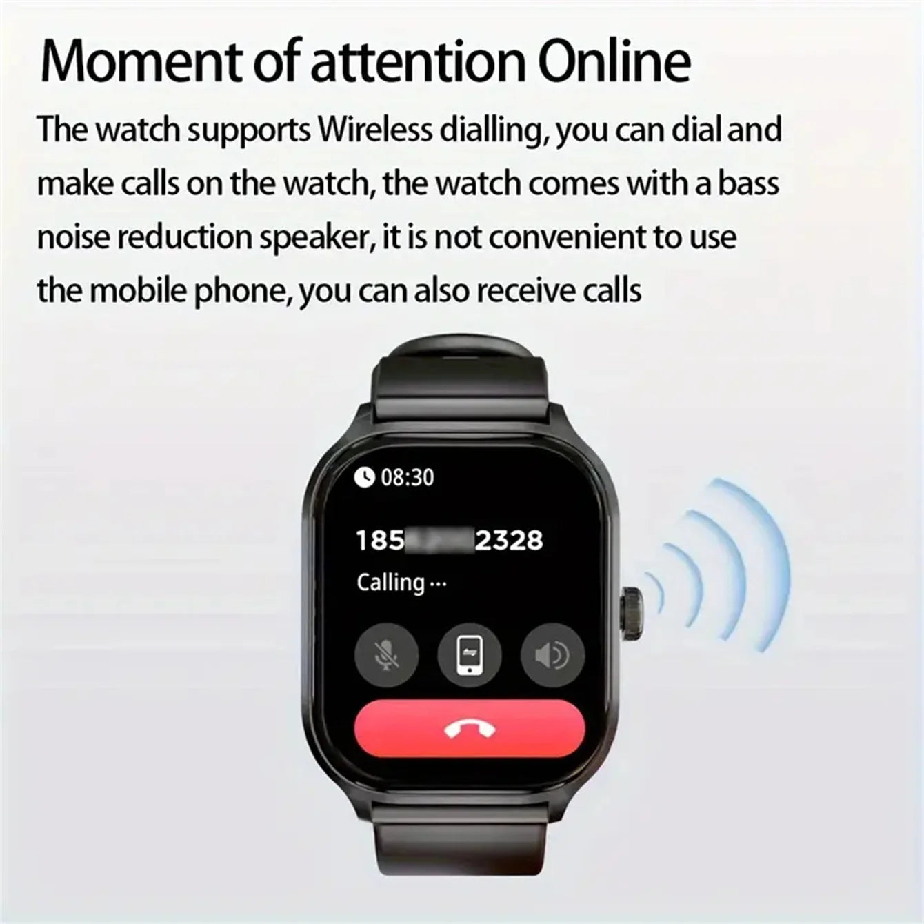 Smart watch, wireless calling /dial, Various APP Reminders, Suitable for men and women, for iPhone/ Android