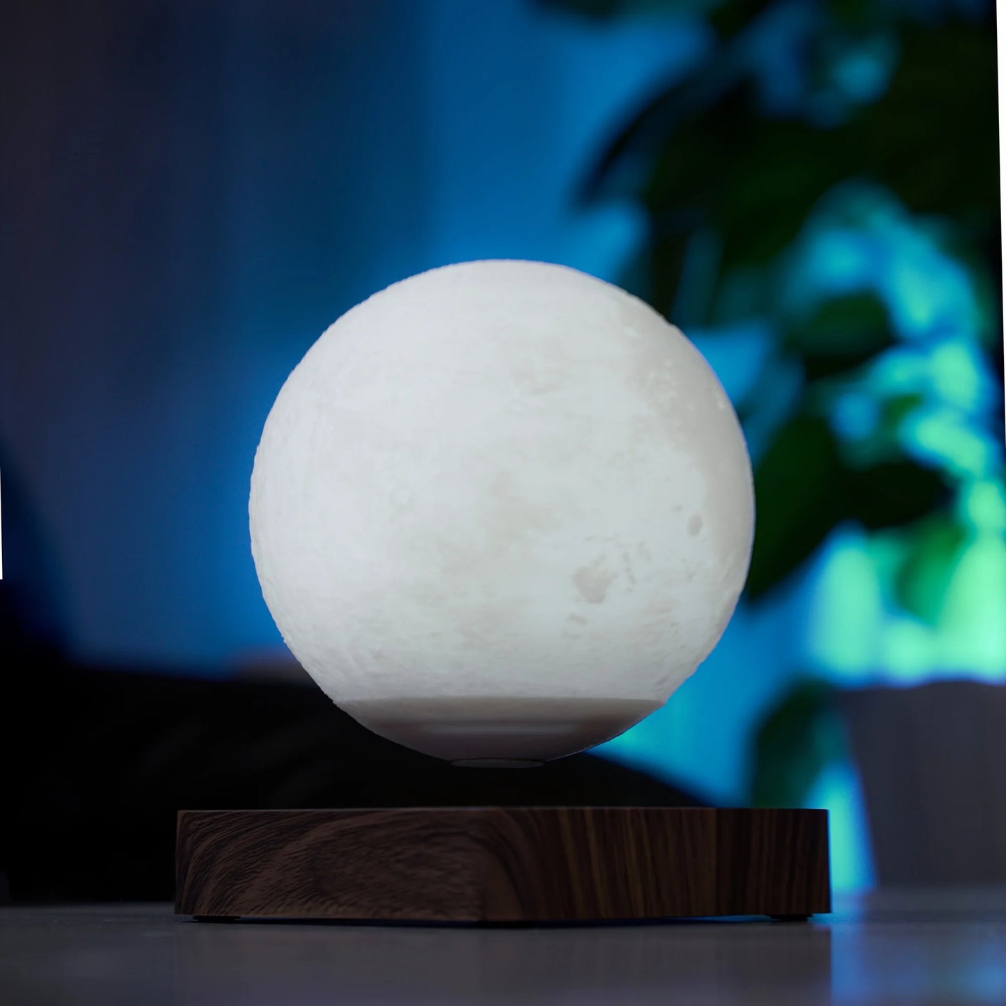 Levitating Moon Table Lamp, Magnetic Floating  With 3 Lighting Modes, 3D Printed Levitation