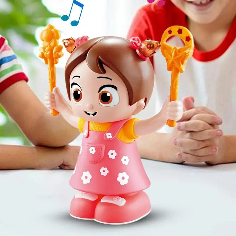 Electric Girl Doll Singing Doll Somersaults Music Light Up Electric Doll Interactive Cute Educational Toys Motor Skills Kids Toy