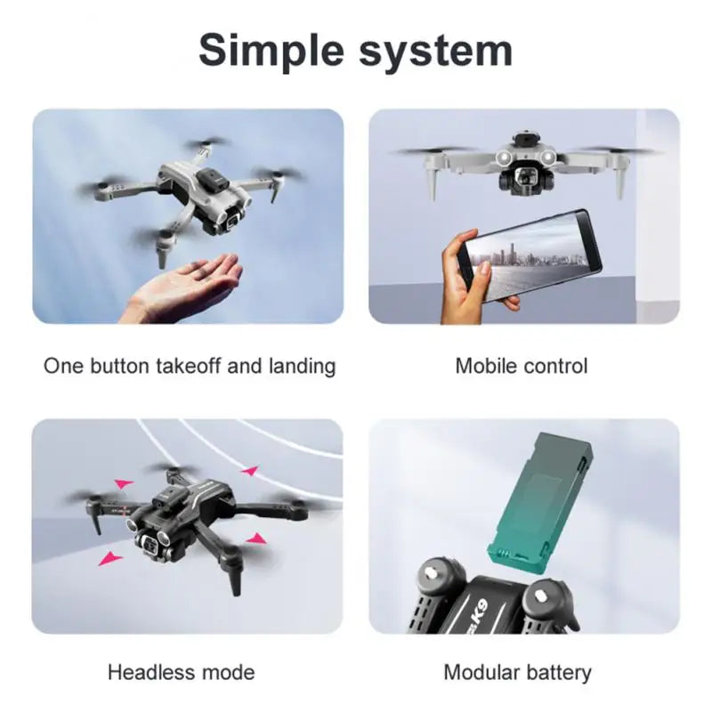 Pro Drone Four-sided Obstacle Avoidance Optical Flow Positioning Dual Camera 4K HD Aerial Photography