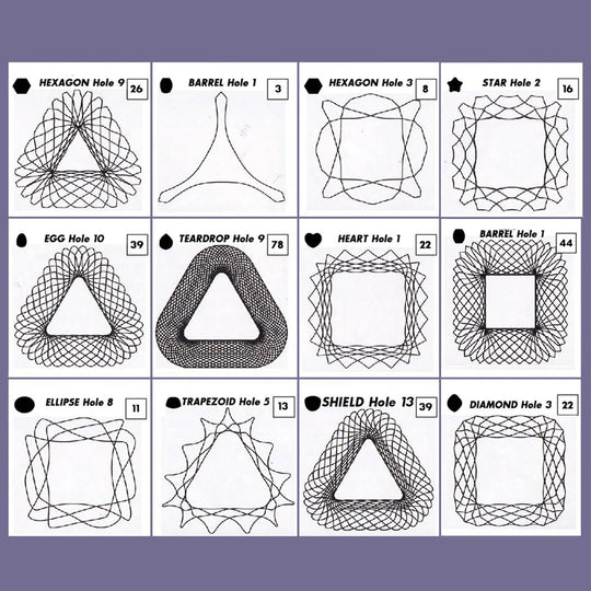 Spiral Gear Drawing Toy Classic Gear Design Ruler Kit Multi-function Kids Geometric Ruler Template Spiral Drawing Tool Art Gifts