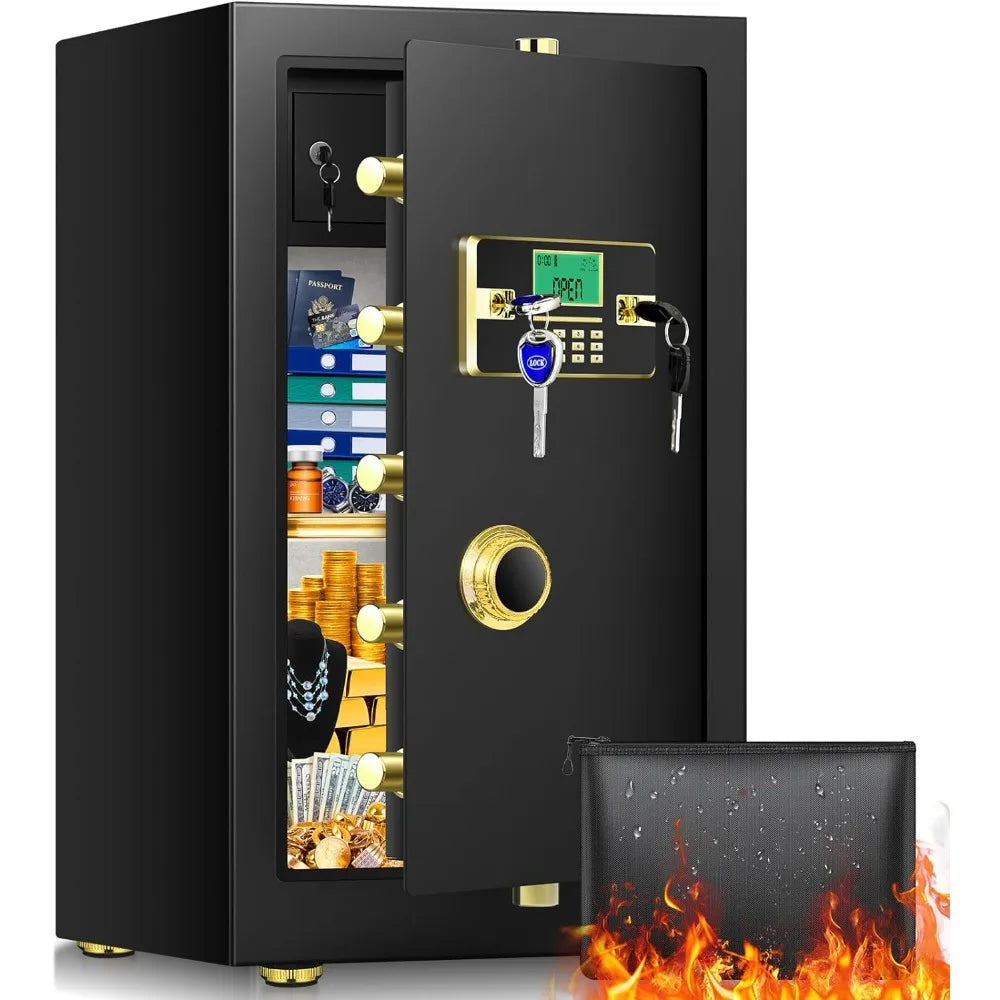 5.0 Cu ft Extra Large Home Safe Fireproof Waterproof, Removable Inner Cabinet