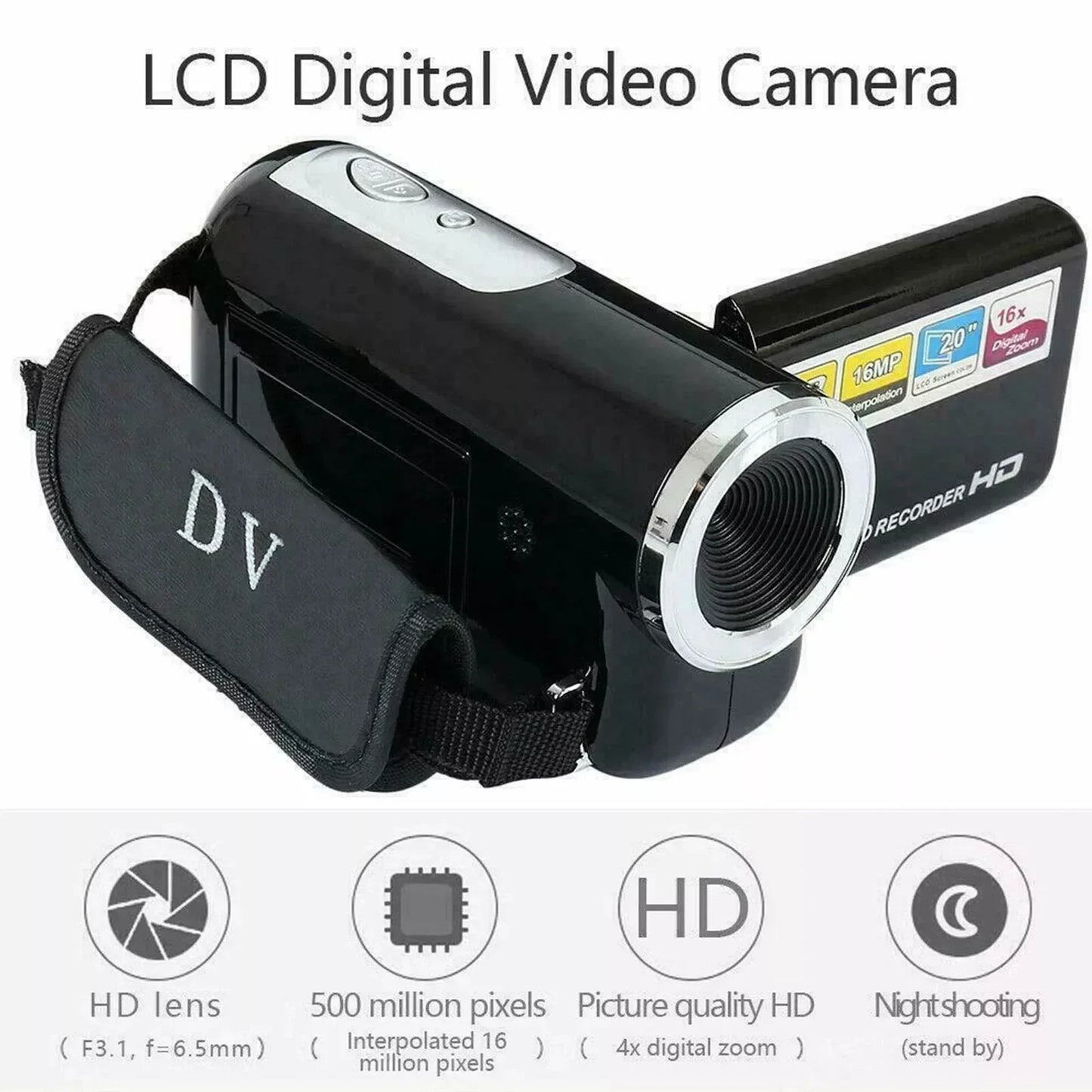 DV Video Camcorder 1080P Full HD  Digital Video Camera