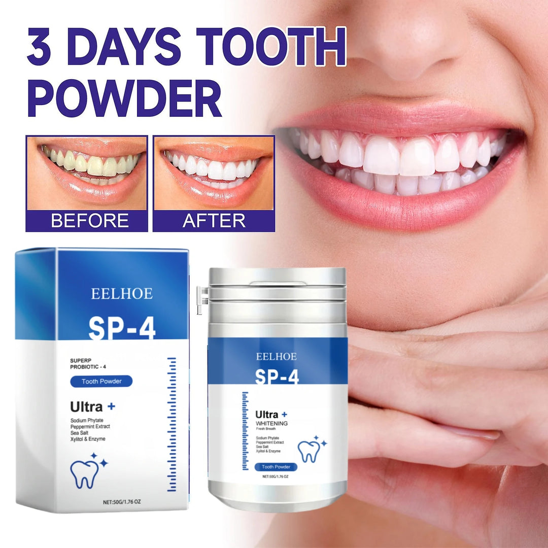 Teeth Whitening Powder Remove Plaque Stains Toothpaste Fresh Breath Protect Gum Health Deep Cleaning Teeth Healthy Care