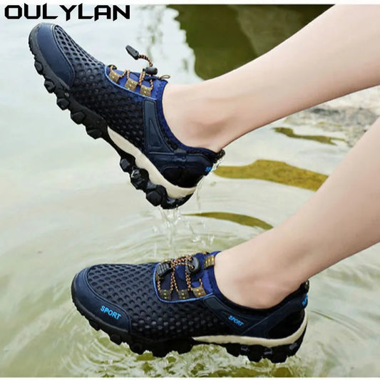 Men's Casual Mesh Breathable Sneakers Climbing Hiking  Outdoor Beach Wading