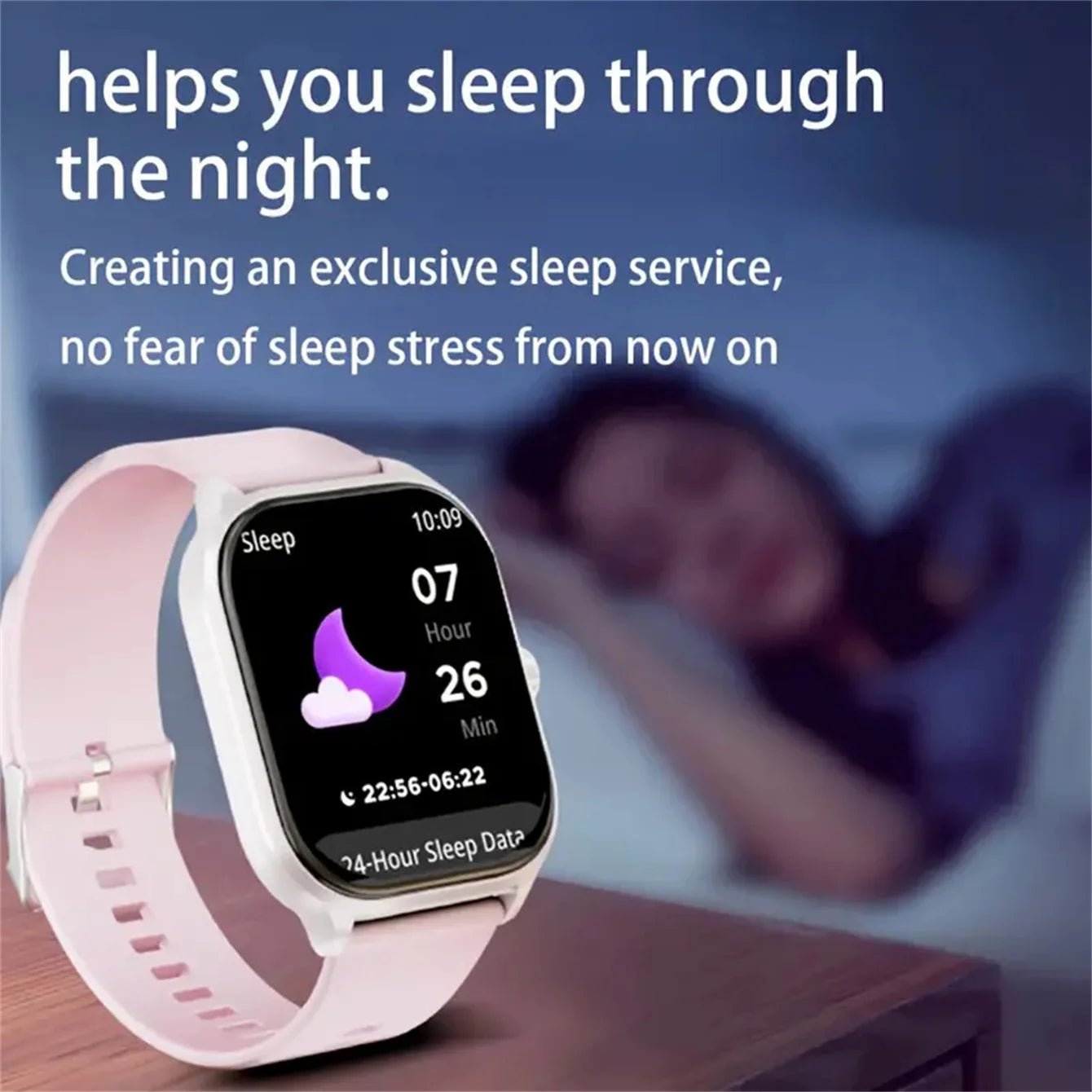 Smart watch, wireless calling /dial, Various APP Reminders, Suitable for men and women, for iPhone/ Android