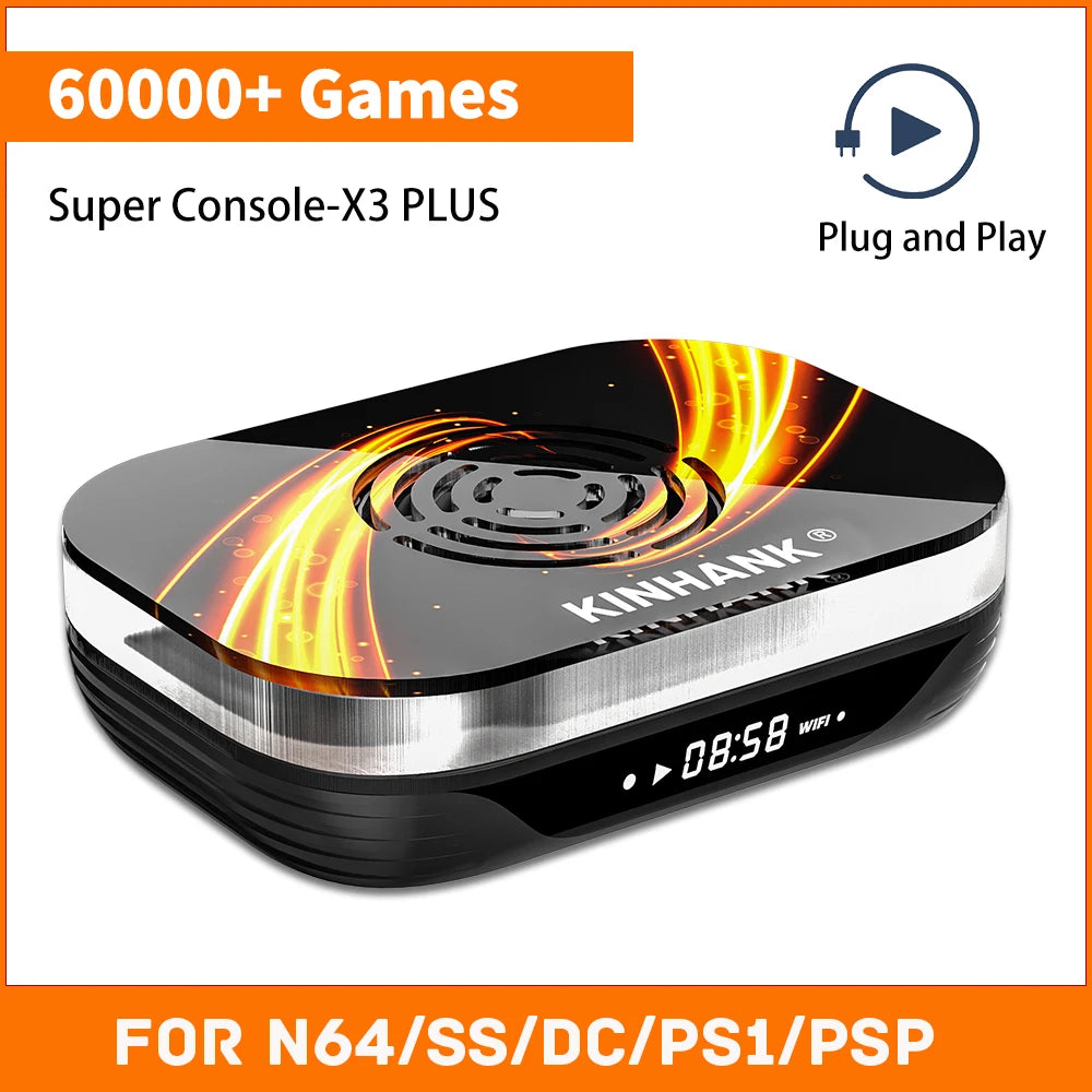 Retro Game Console 60000 Games for DC/SS/MAME/ARCADE 4K/8K HD TV Video Game Player