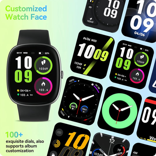 Smart Watches for Men Women Sleep Tracking ,Step Calorie Counter Fitness Watch Activity Trackers Pedometer for iPhone