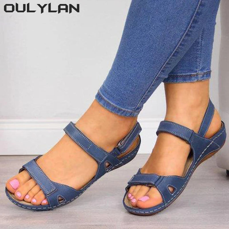 Women's Summer Sandals Outdoor Beach  Casual Gladiator Platform