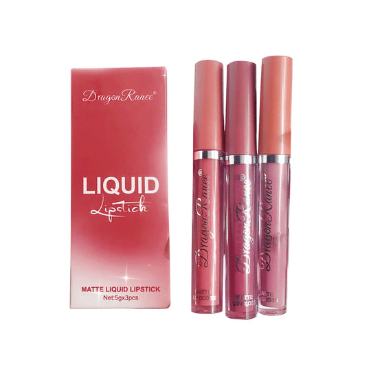 Waterproof Long Lasting Lip Makeup Liquid Sexy Lipstick Red Brown Lip Pigments Gloss 15ML Velvet Nude Lipstick #25