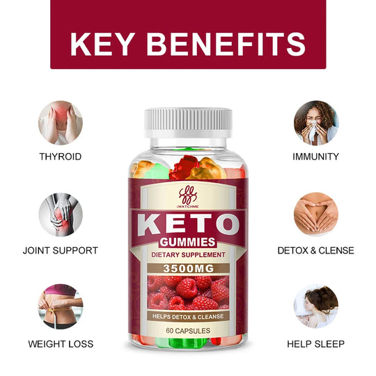 Ketogenic Weight Management Keto ACV Gummies Apple Cider Vinegar Dietary Supplement