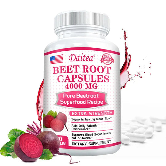 Beetroot Capsules - Beetroot Powder Supports Blood Pressure, Athletic Performance, Digestive Health, Immune System