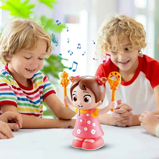 Electric Girl Doll Singing Doll Somersaults Music Light Up Electric Doll Interactive Cute Educational Toys Motor Skills Kids Toy