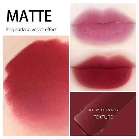 8Pcs/Set Velvet Matte Lipstick  Long Lasting Waterproof Creative Piano Box Design Nude Red Batom