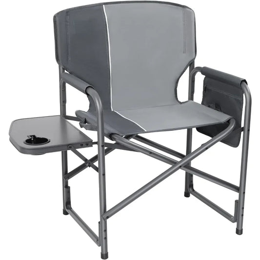 Lightweight Oversized Camping Chair Portable Aluminum with Side Table Detachable Side Pocket