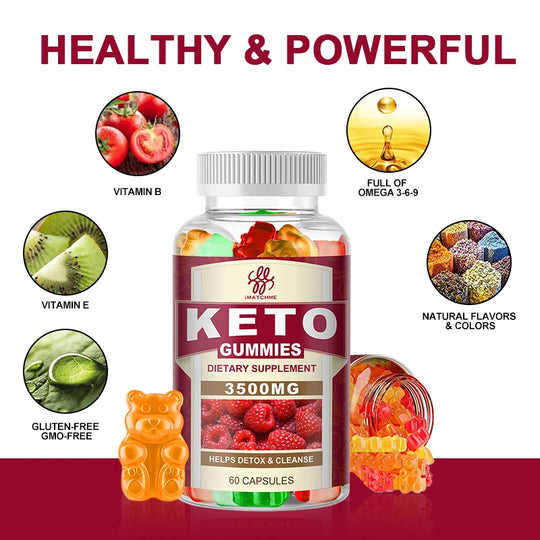 Ketogenic Weight Management Keto ACV Gummies Apple Cider Vinegar Dietary Supplement