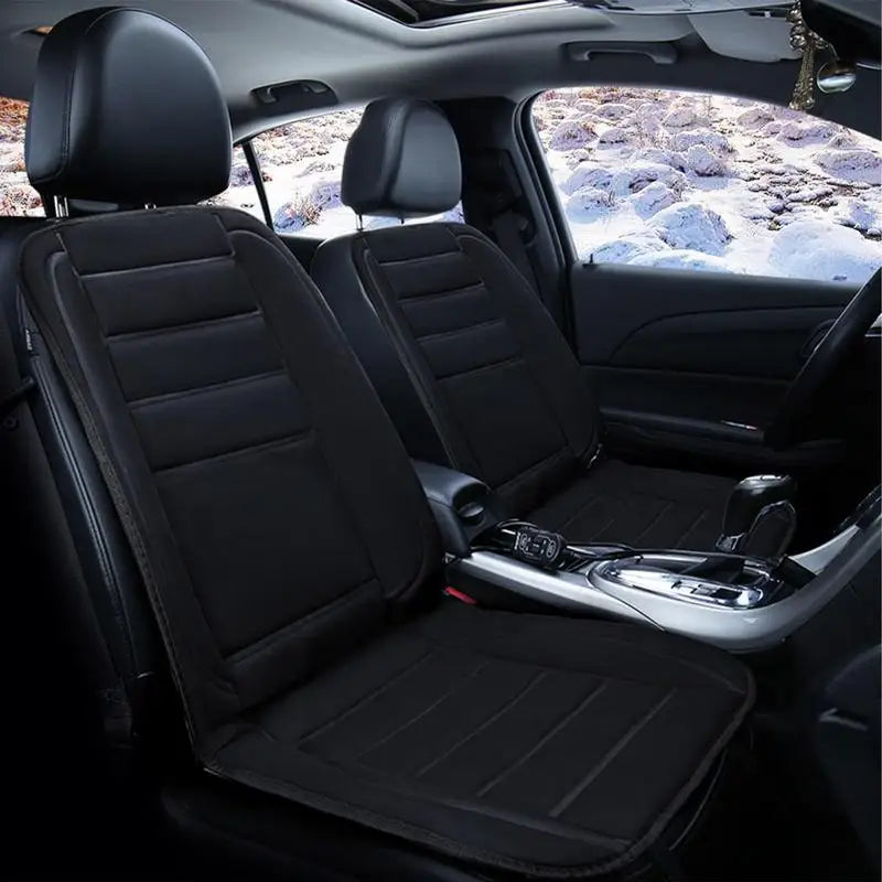 12V Universal Heated Car Seat Cushion Cloth Seat Cover