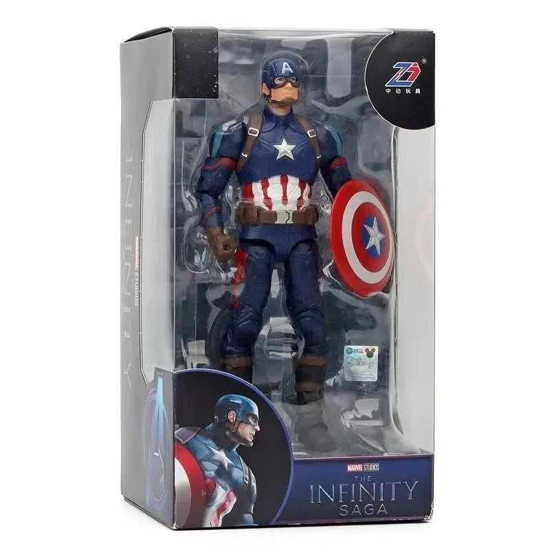 Marvel The Avengers Spiderman Captain America Iron Man Creative Joint Movable Action Figure toy