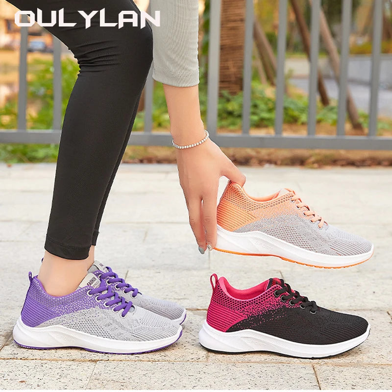 2024 Women Spring Fashion Casual Breathable Sneakers Lace up