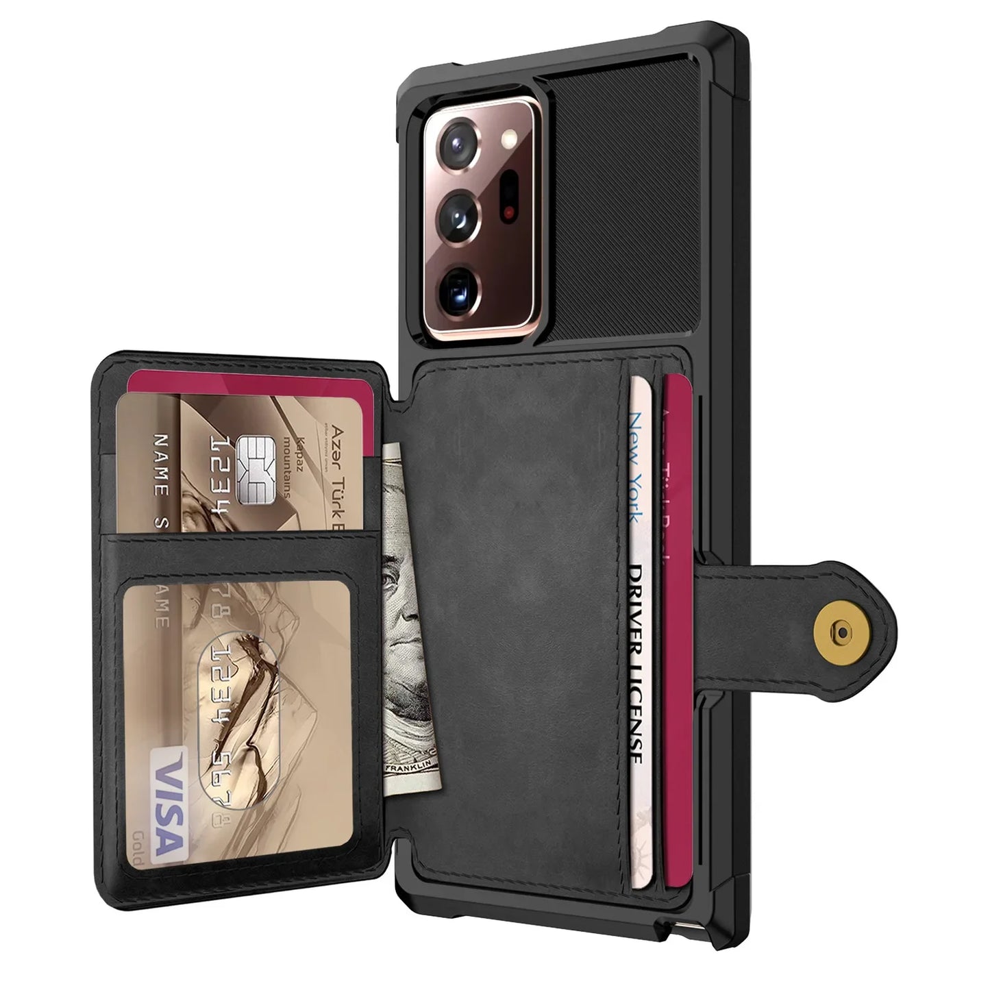 Credit Card Case PU Leather Flip Wallet Cover