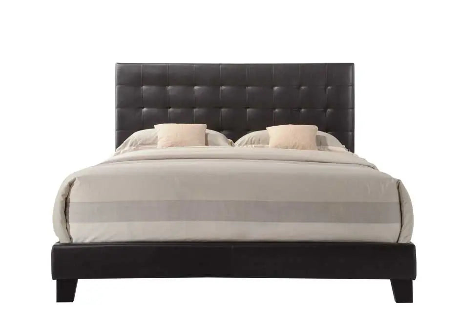 [Flash Sale]Queen Size Masate PU Bed in Espresso[US-Stock]