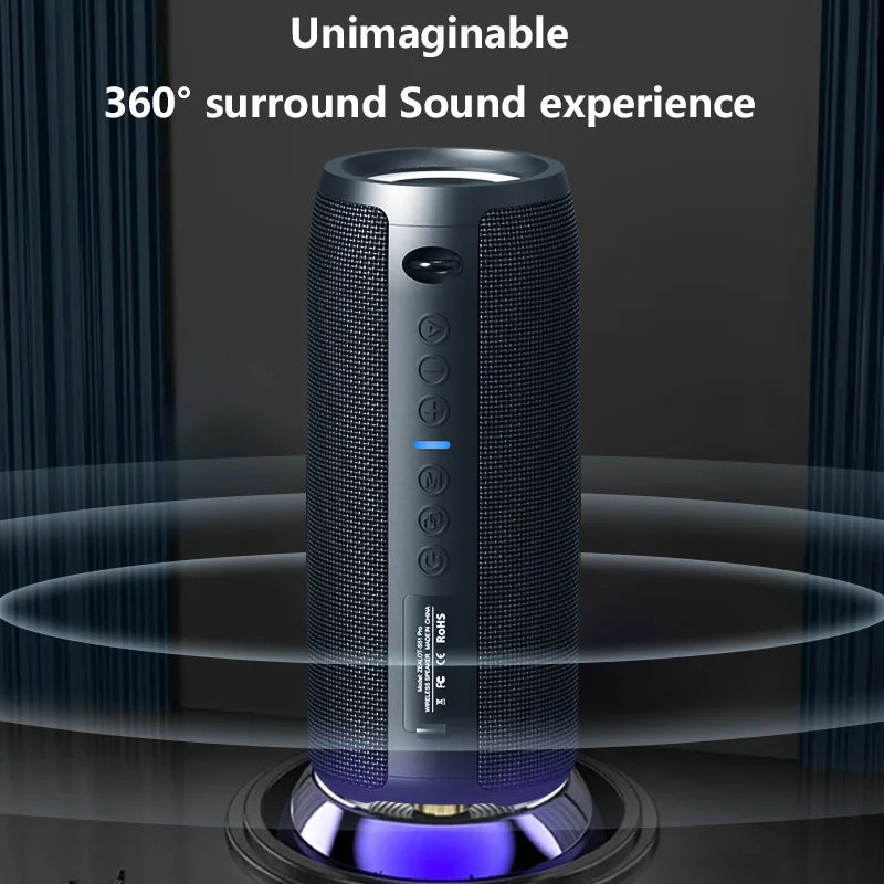 Pro 40W Wireless Speakers, Outdoor Portable Subwoofer, Waterproof IPX 6,  Dual Pairing,5200mAh Battery.